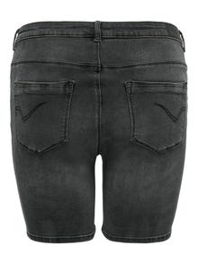 ONLY Curvy CARLaola Reg - À détails destroy Shorts en jean -Black - 15259678