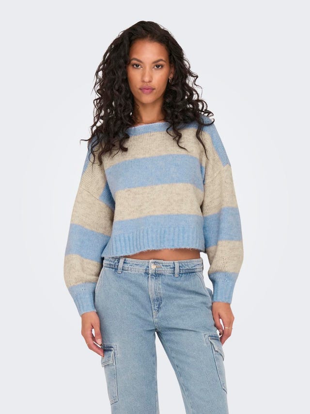 ONLY striped knitted pullover - 15259682