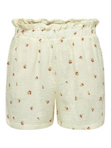 ONLY Shorts Regular Fit Taille moyenne -Cloud Dancer - 15259755