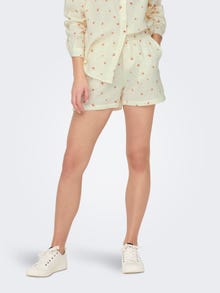 ONLY Shorts Regular Fit Taille moyenne -Cloud Dancer - 15259755