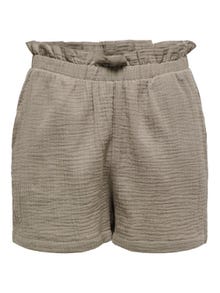 ONLY Shorts med mellemhøj talje -Brindle - 15259755