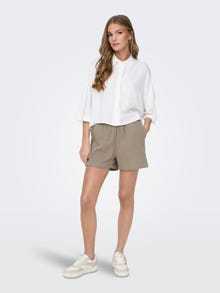ONLY Regular Fit Mid waist Shorts -Brindle - 15259755