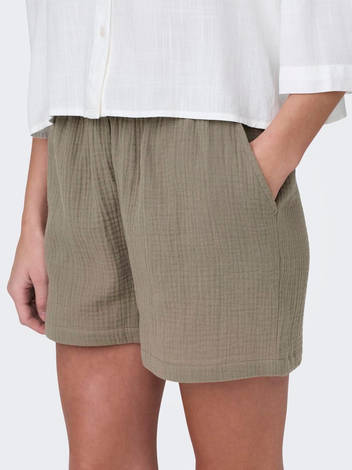 ONLY Shorts with high waist -Brindle - 15259755