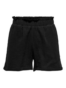 ONLY Shorts med mellemhøj talje -Black - 15259755
