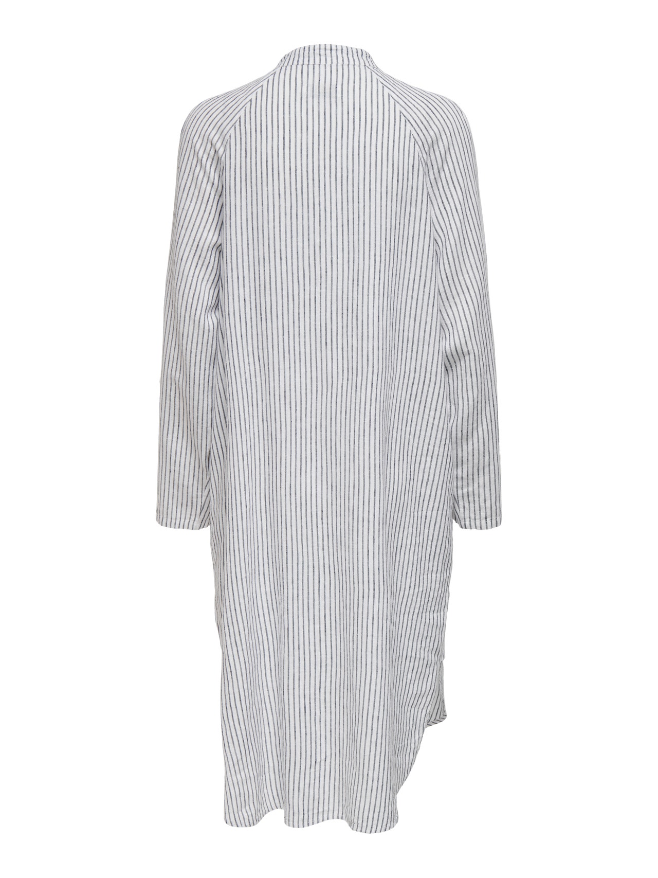 ONLY Linblanding Langermet kjole -White - 15259774