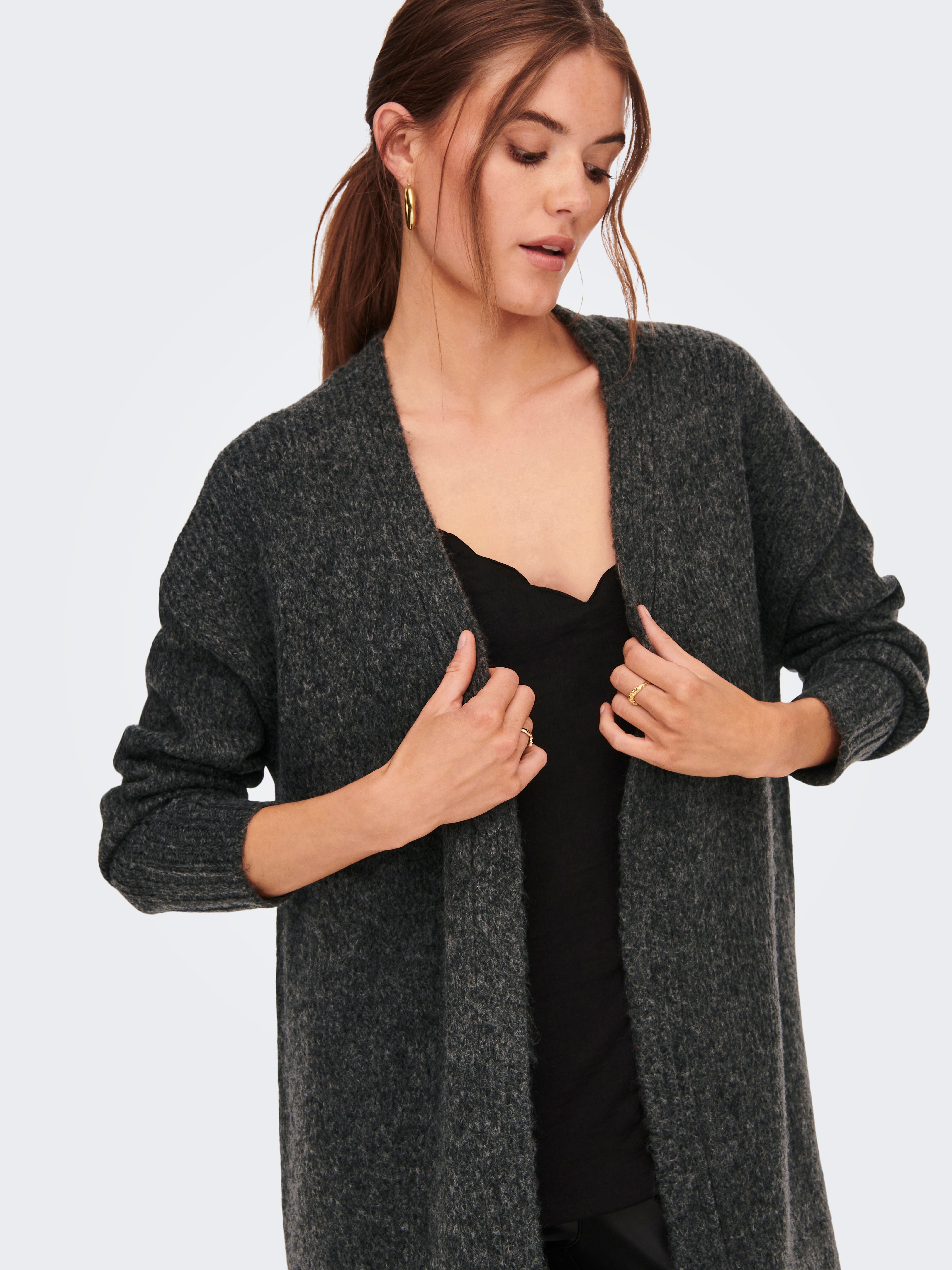 Dark grey hotsell womens cardigan