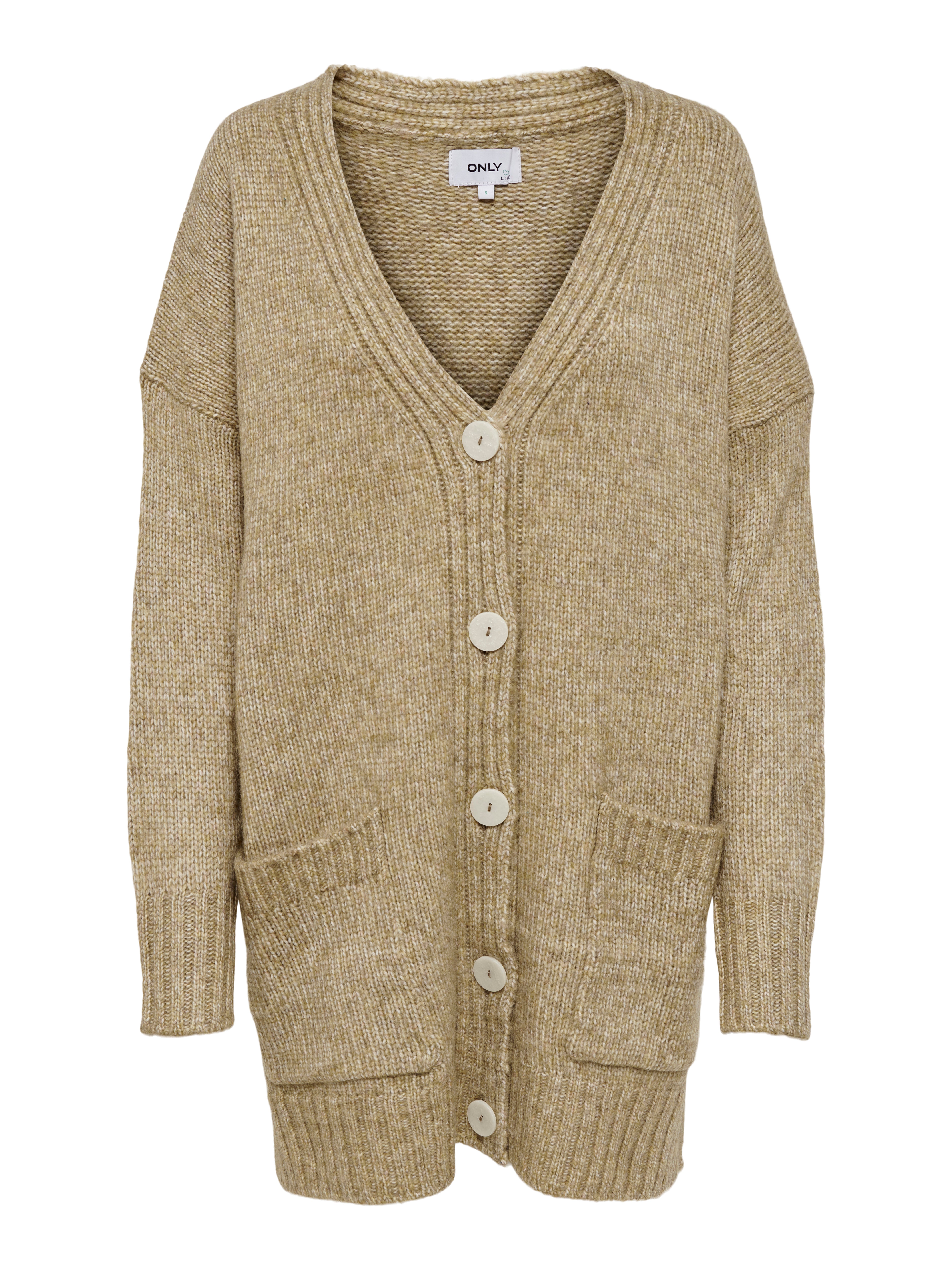 stone coloured cardigans