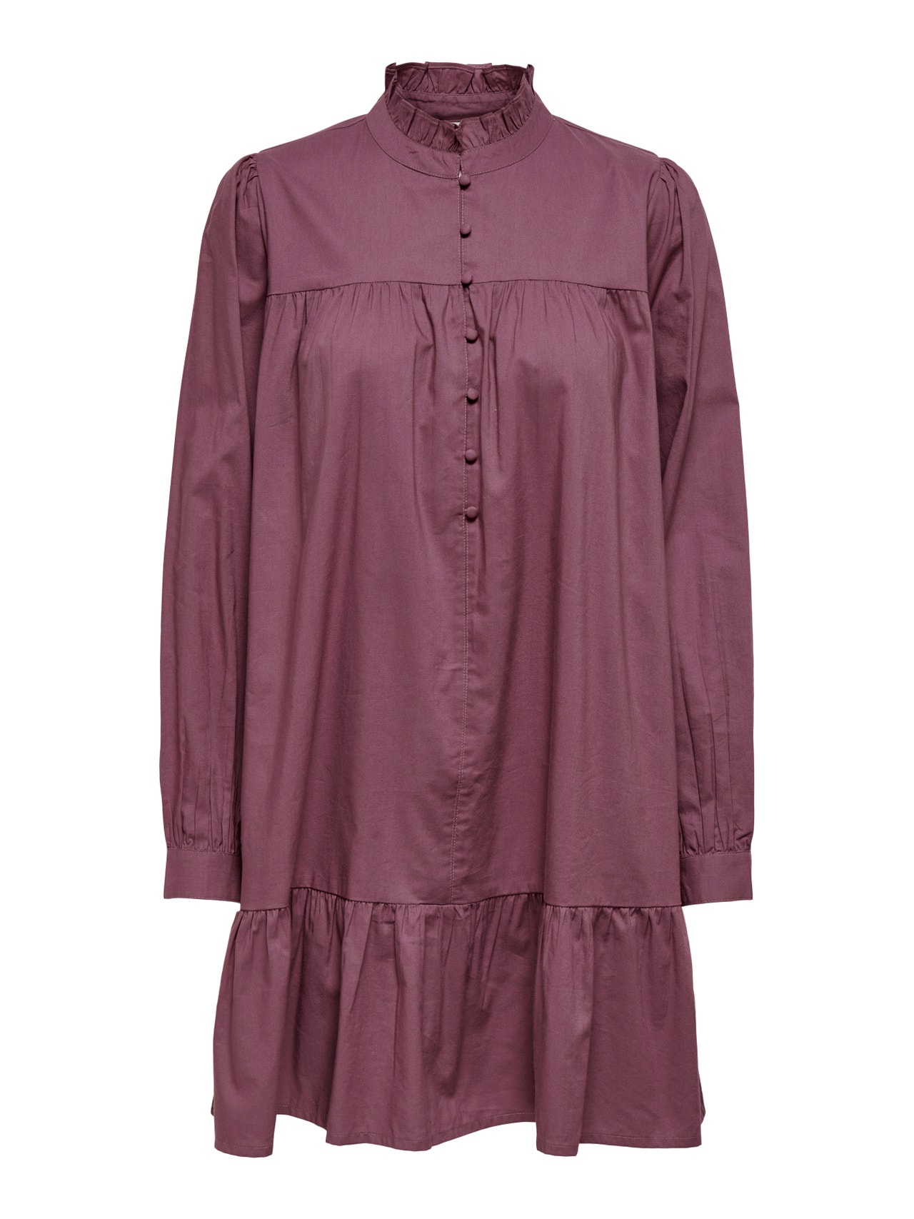 ONLY Loose Fit V-Neck Short dress -Rose Brown - 15259782
