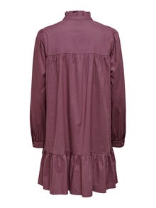 ONLY Loose Fit V-Neck Short dress -Rose Brown - 15259782