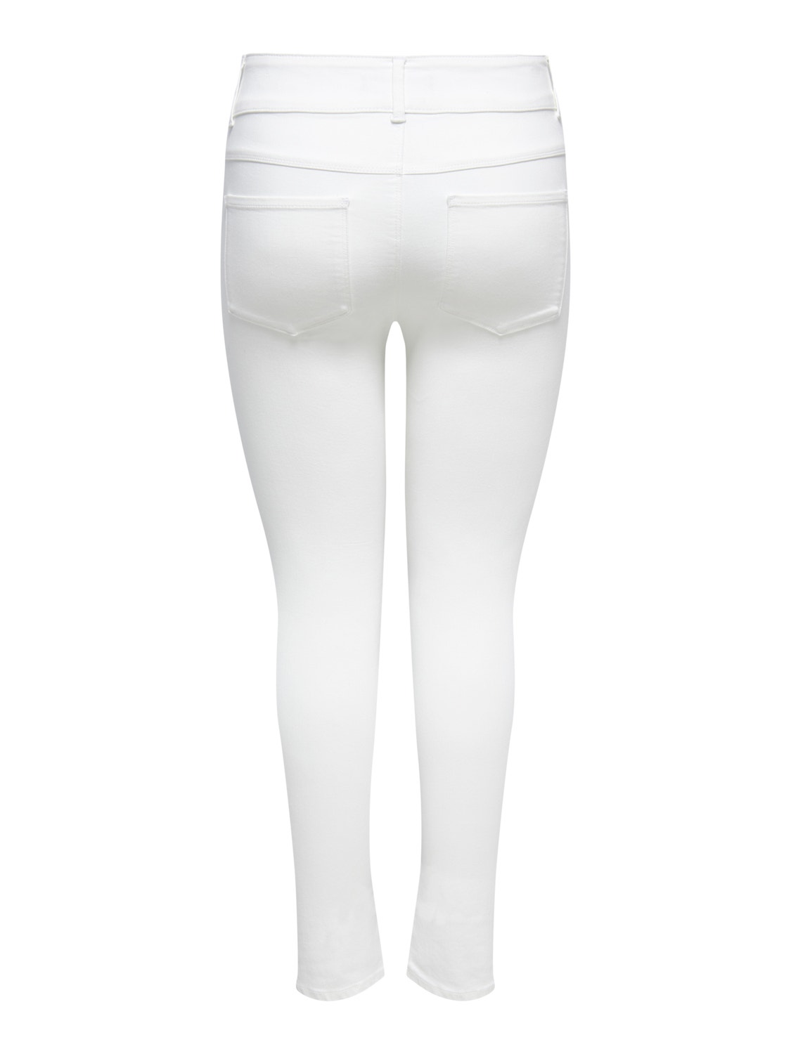 ONLY Curvy CARStorm mit hohem Bund Skinny Fit Jeans -White - 15259822