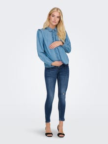 ONLY OLMKendell ankle destroyed Skinny jeans -Medium Blue Denim - 15259827