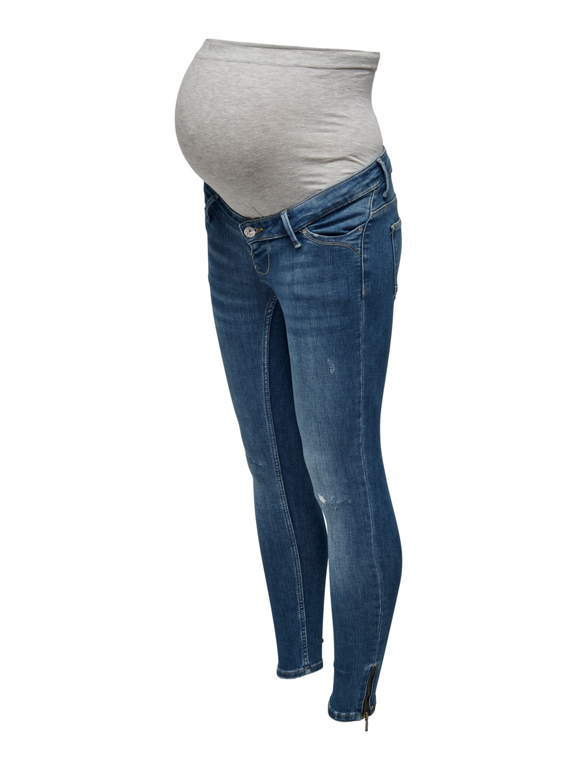ONLY OLMKendell ankel slitte Skinny fit jeans -Medium Blue Denim - 15259827