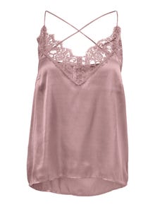 ONLY Lace singlet Top -Woodrose - 15259884