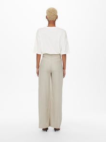 ONLY Wide Leg Fit Extra high waist Trousers -Silver Lining - 15259942