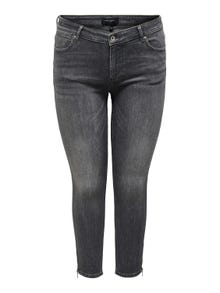 ONLY Skinny Fit Mittlere Taille Curve Jeans -Medium Grey Denim - 15259954