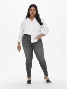 ONLY Skinny Fit Mittlere Taille Curve Jeans -Medium Grey Denim - 15259954