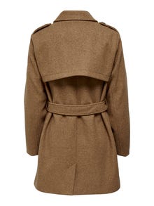 ONLY Spread collar Trenchcoat -Toasted Coconut - 15259964