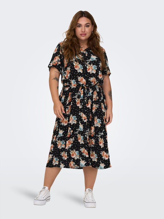 ONLY Curvy printed Shirt dress - 15259976