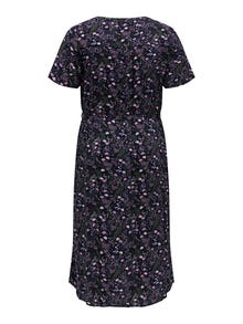 ONLY Curvy printed Shirt dress -Dark Sapphire - 15259976