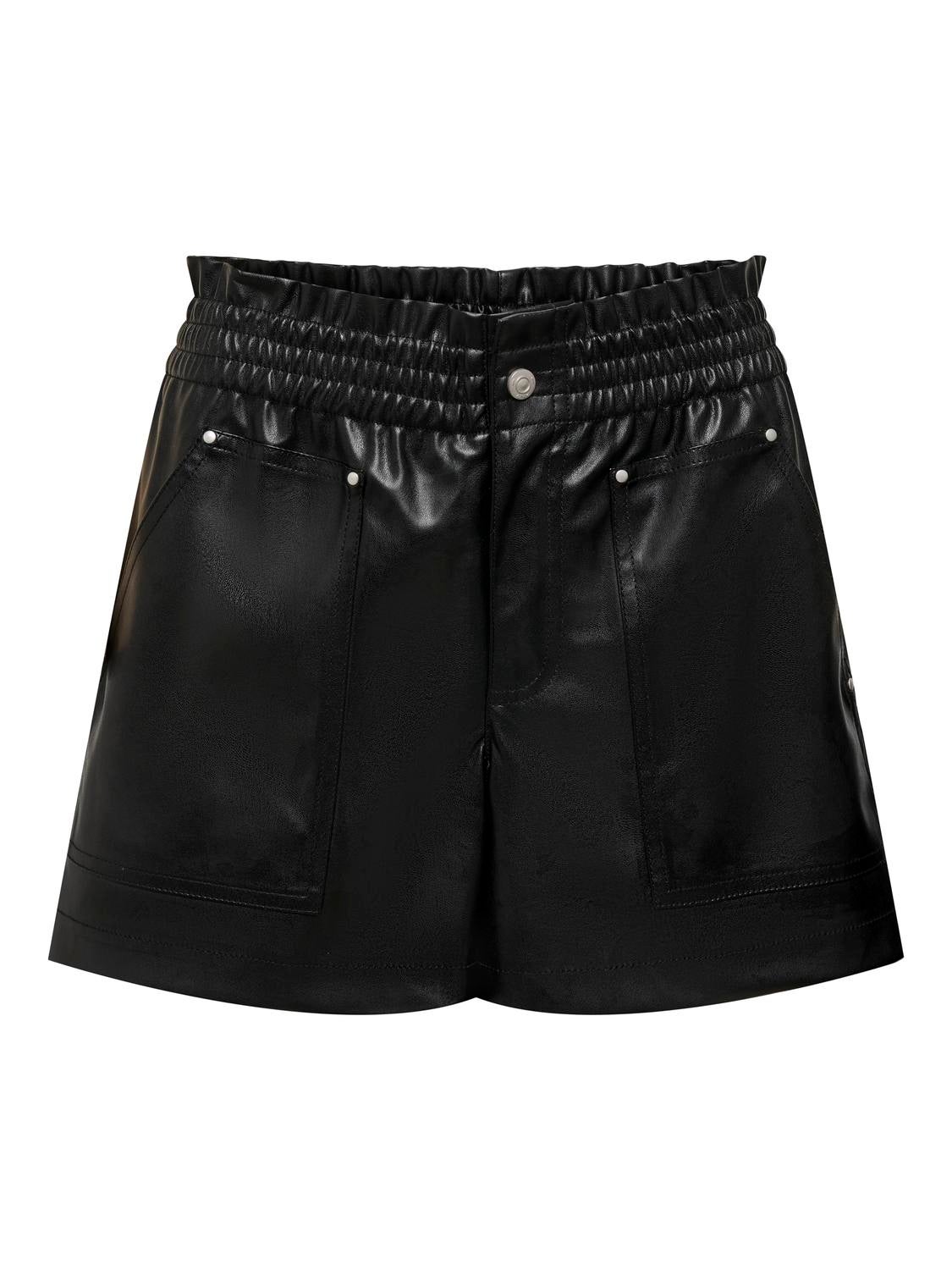 Thumbnail - Onllina Komfort Fit Kunstledershorts