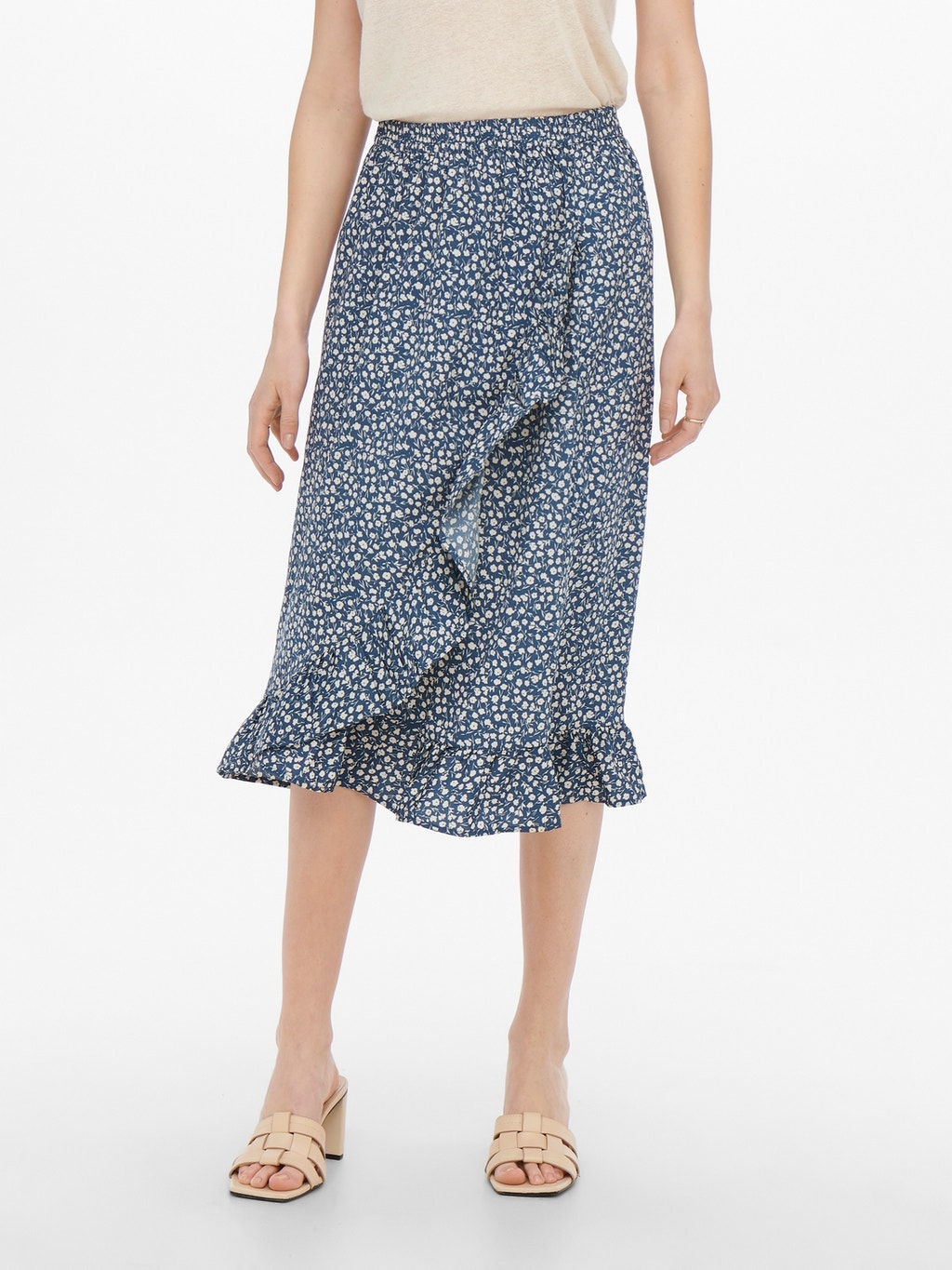 Long wrap Skirt | Medium Blue | ONLY®