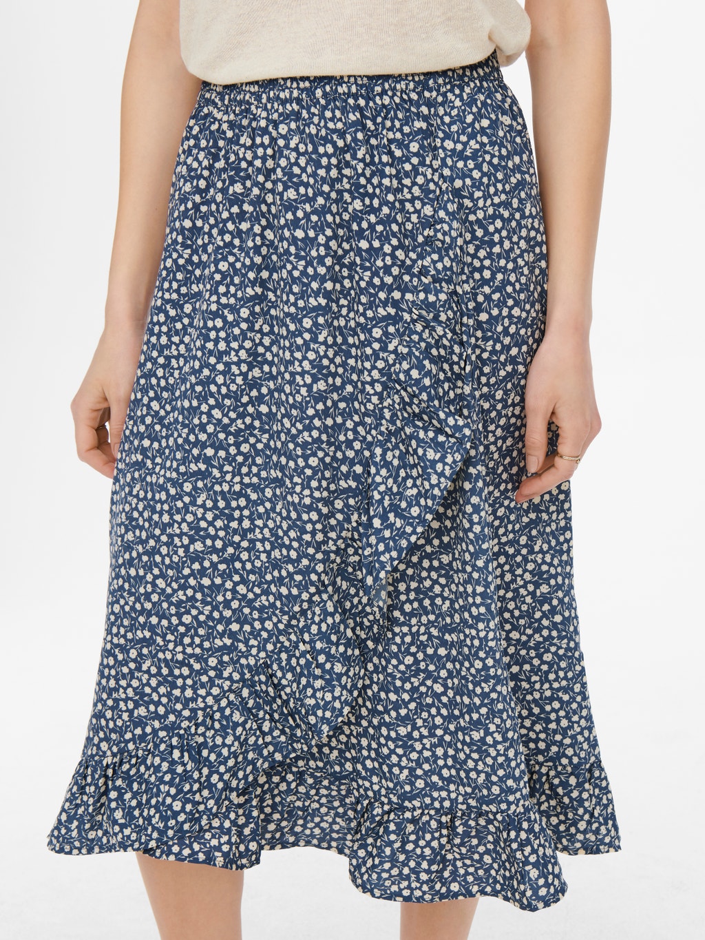 Long wrap Skirt Medium Blue ONLY®