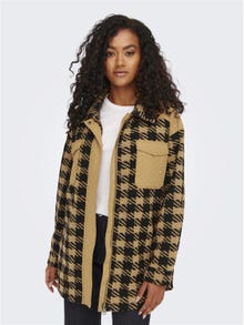 ONLY Quilted mix Shacket -Toasted Coconut - 15260026