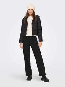 ONLY Hodded puffer jacket -Black - 15260042