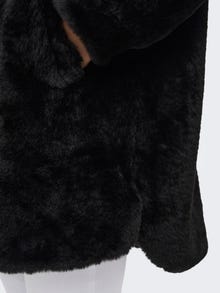 ONLY Faux fur Shacket -Black - 15260048