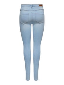 ONLY Jeans Skinny Fit Taille haute -Light Blue Denim - 15260180