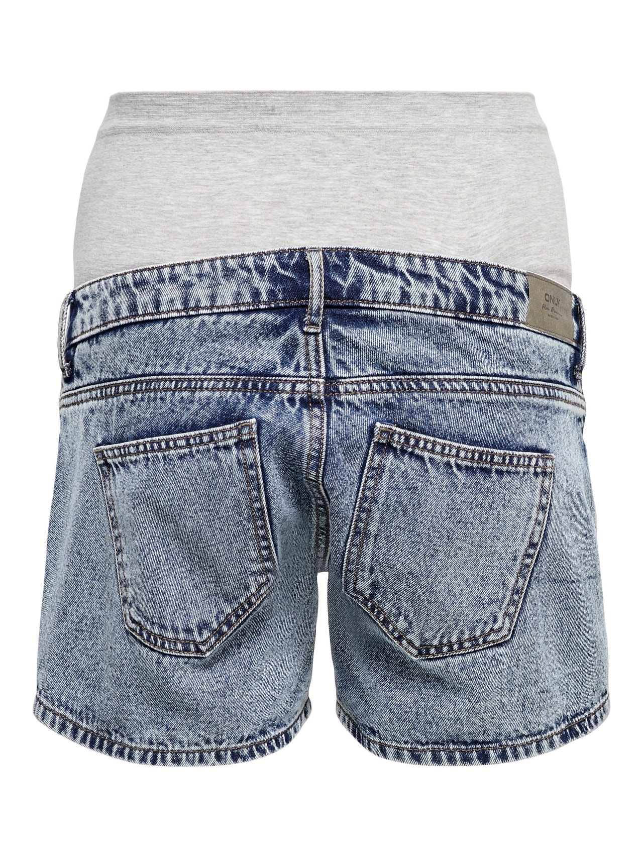 ONLY Hohe Taille Shorts -Light Blue Denim - 15260354