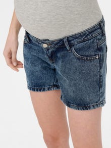 ONLY Mama high waist Denim shorts -Light Blue Denim - 15260354