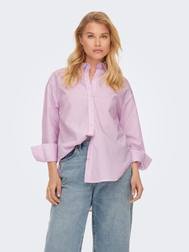 ONLY Loose Fit Buttoned cuffs Volume sleeves Shirt - 15260383
