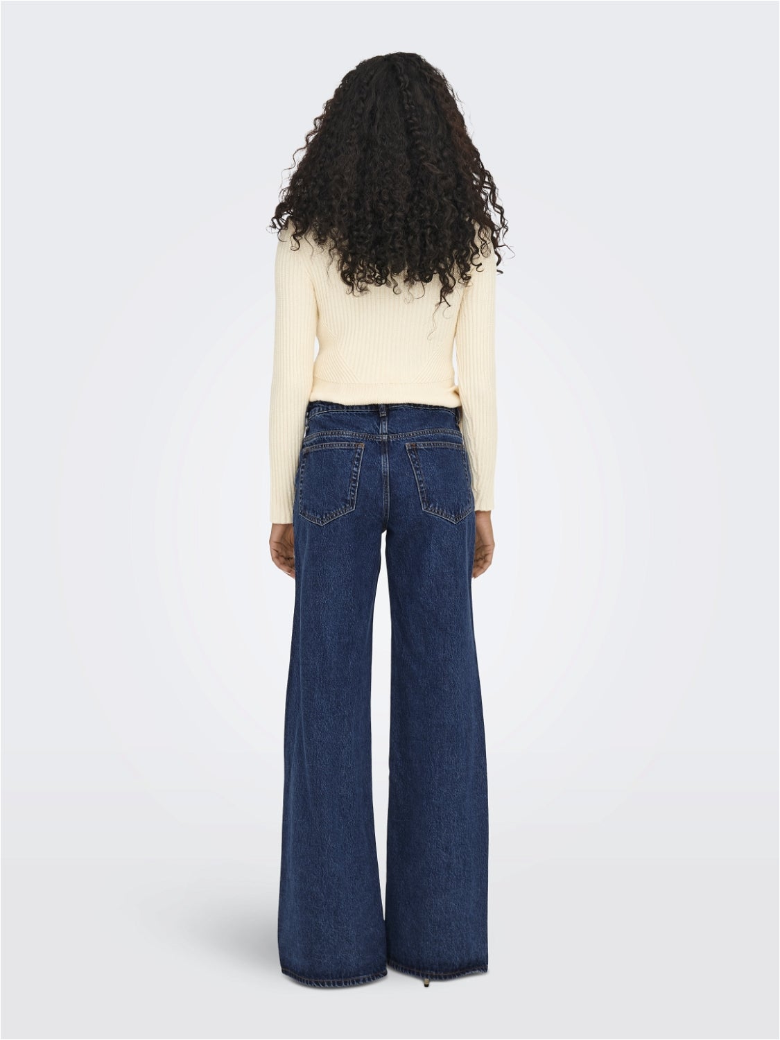 Wide leg deals mid rise jeans