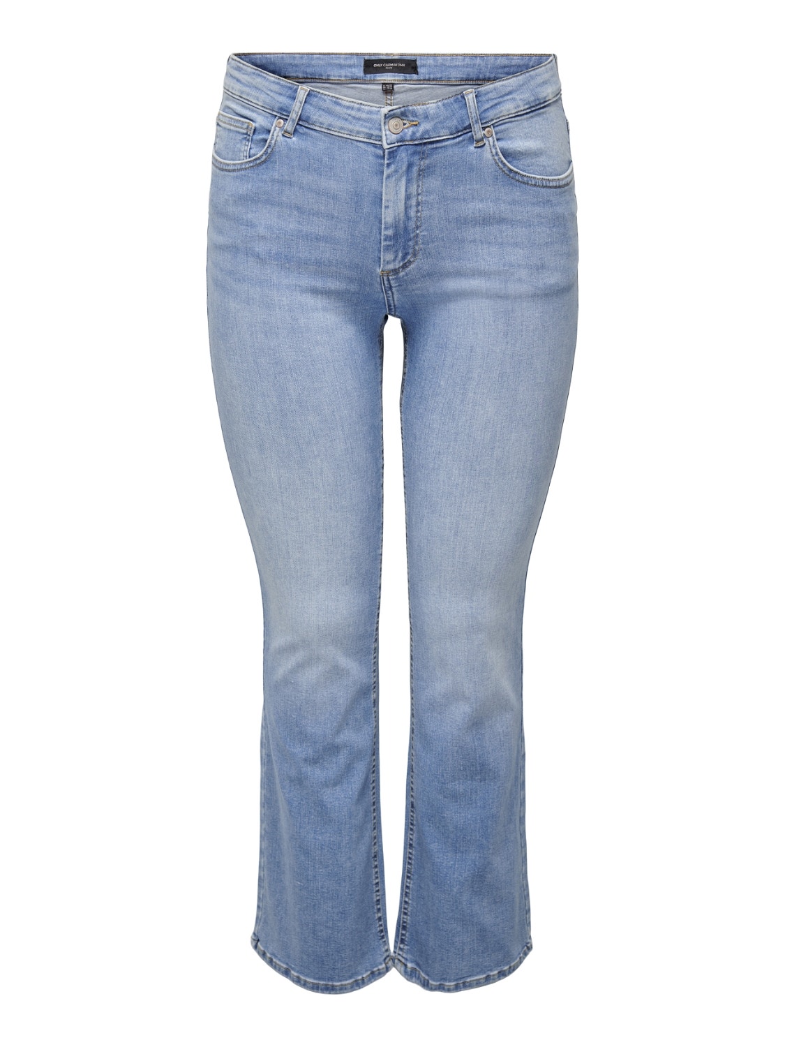 ONLY Ausgestellt Mittlere Taille Curve Jeans -Light Blue Denim - 15260394