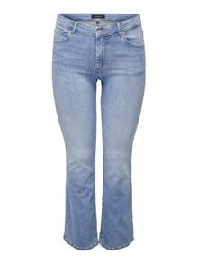 ONLY CARWilly Regular Waist Flared Jeans -Light Blue Denim - 15260394