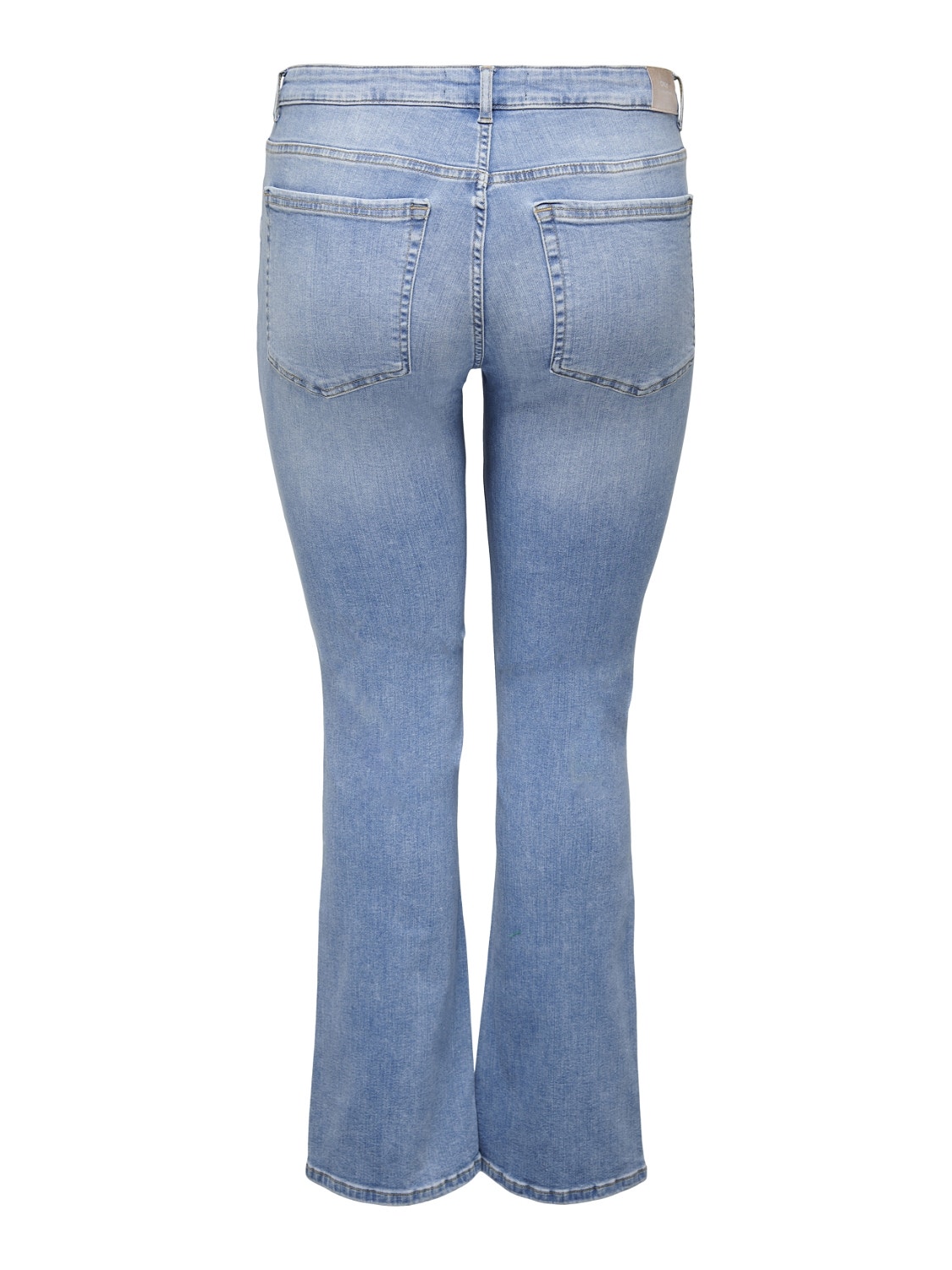 ONLY Flared Fit Mid waist Curve Jeans -Light Blue Denim - 15260394