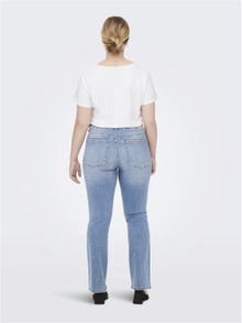 ONLY Jeans Flared Fit Taille moyenne Curve -Light Blue Denim - 15260394