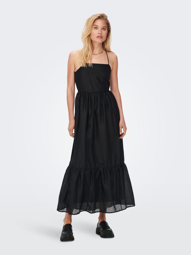 ONLY Normal geschnitten Trapezausschnitt Langes Kleid - 15260526