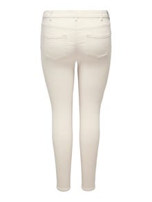 ONLY Jeans Skinny Fit Taille moyenne Curve -Ecru - 15260586