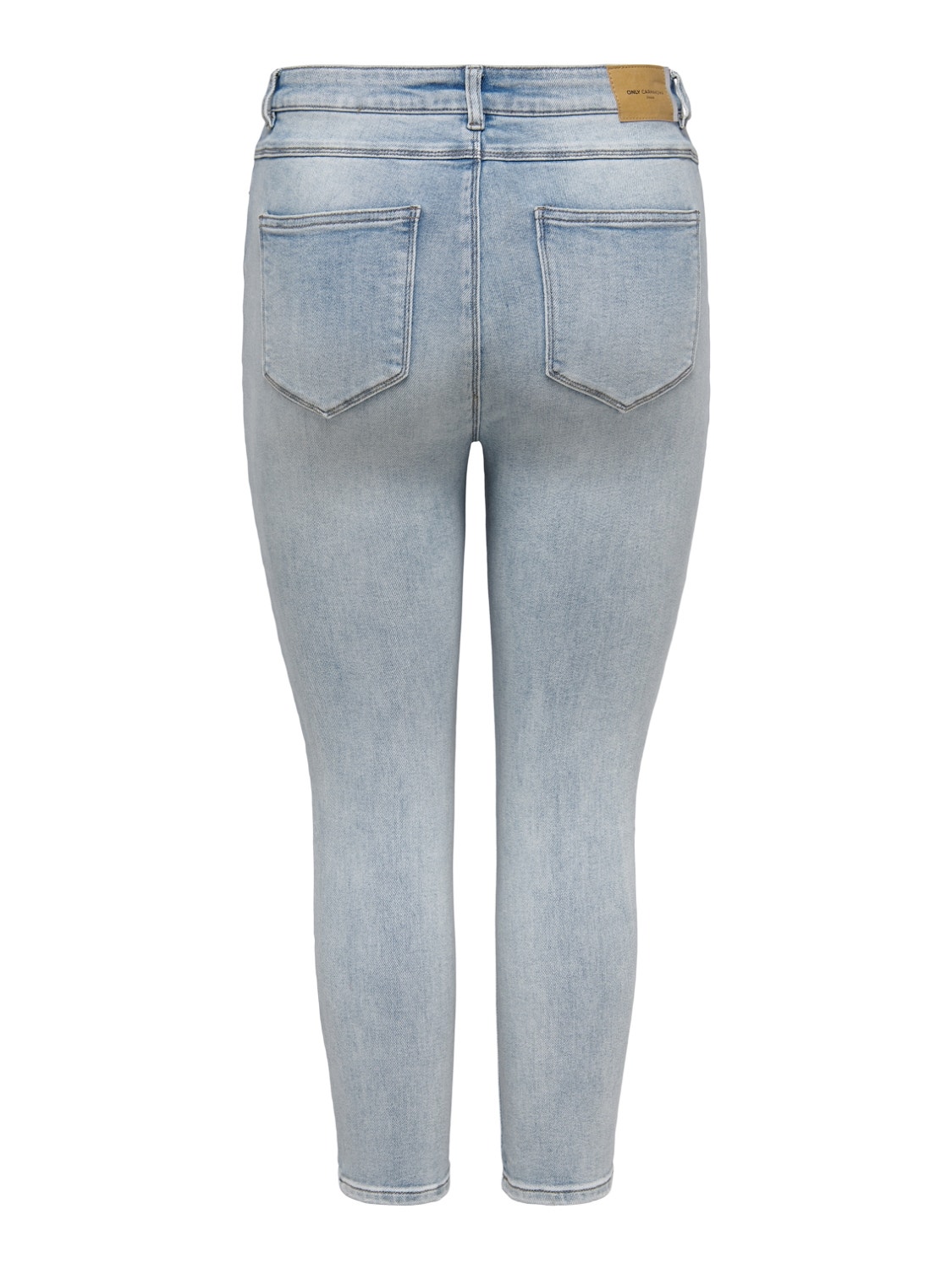 ONLY Skinny Fit Høy midje Curve Jeans -Light Blue Denim - 15260592