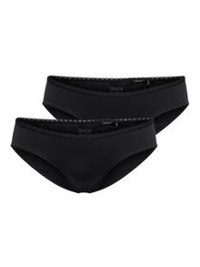 ONLY Slips Taille basse -Black - 15260597