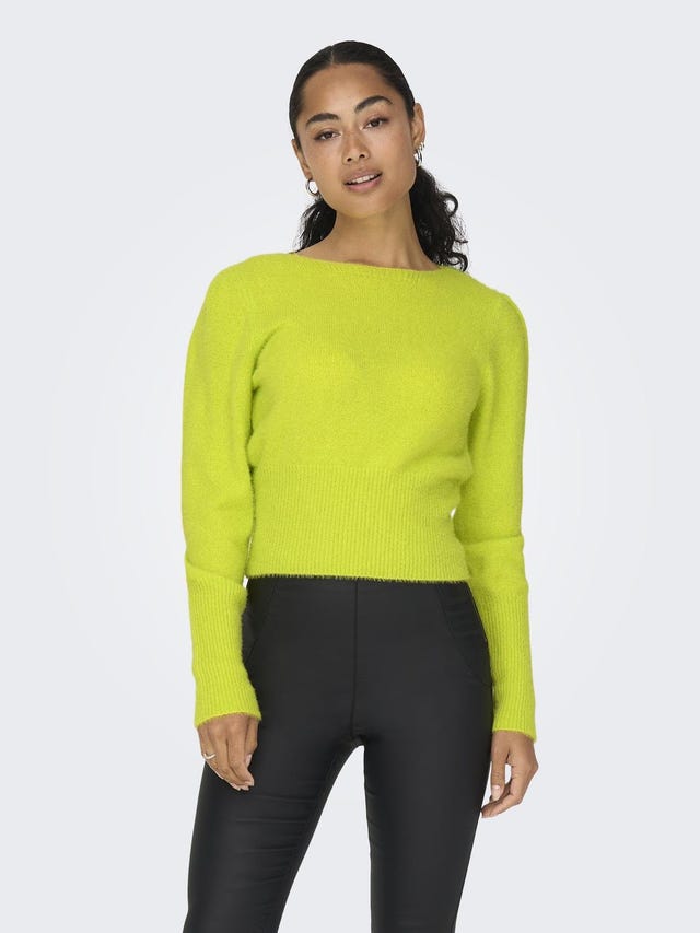 ONLY Solid color knitted pullover - 15260678
