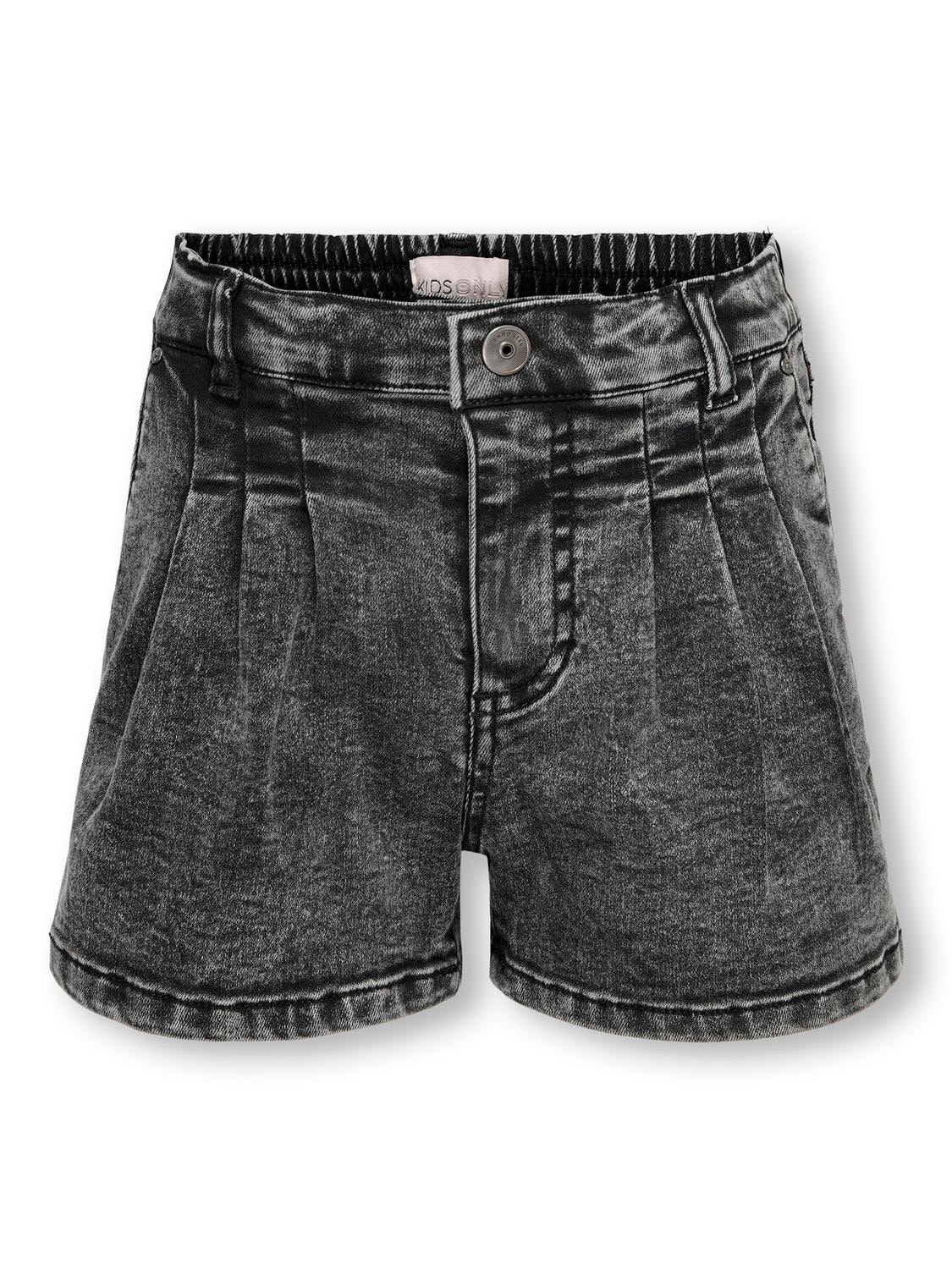 ONLY KOGSaint chino Denim shorts -Washed Black - 15260697