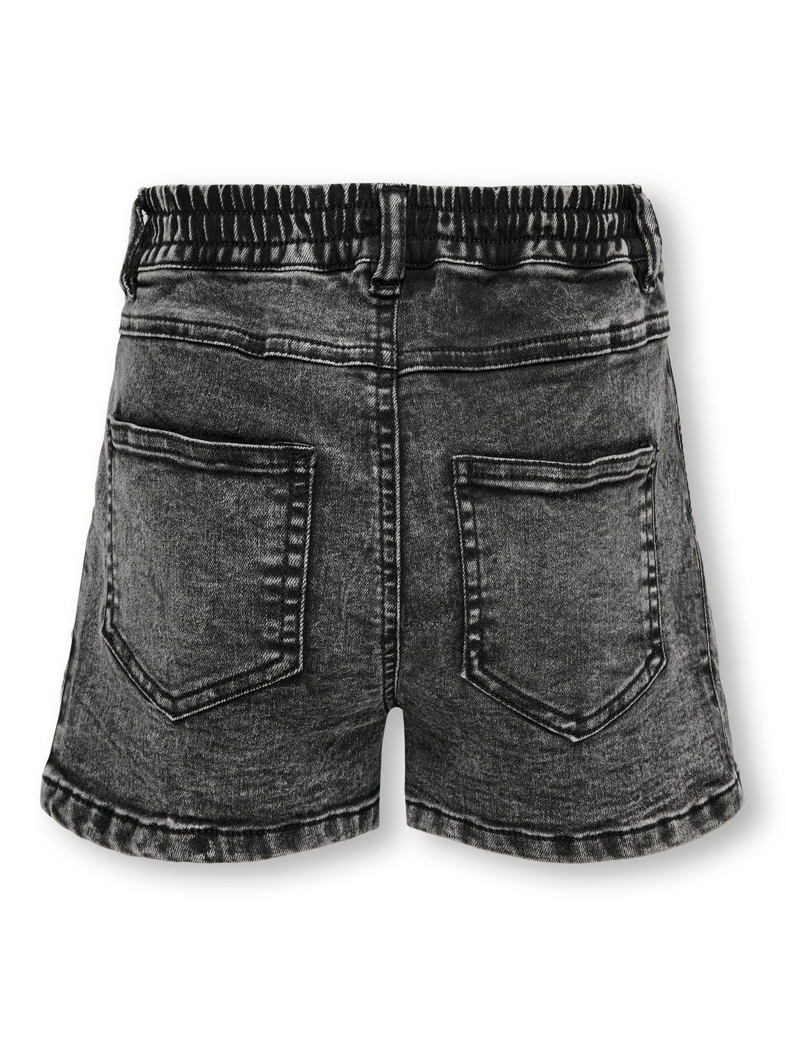 ONLY Skinny Fit Shorts -Washed Black - 15260697