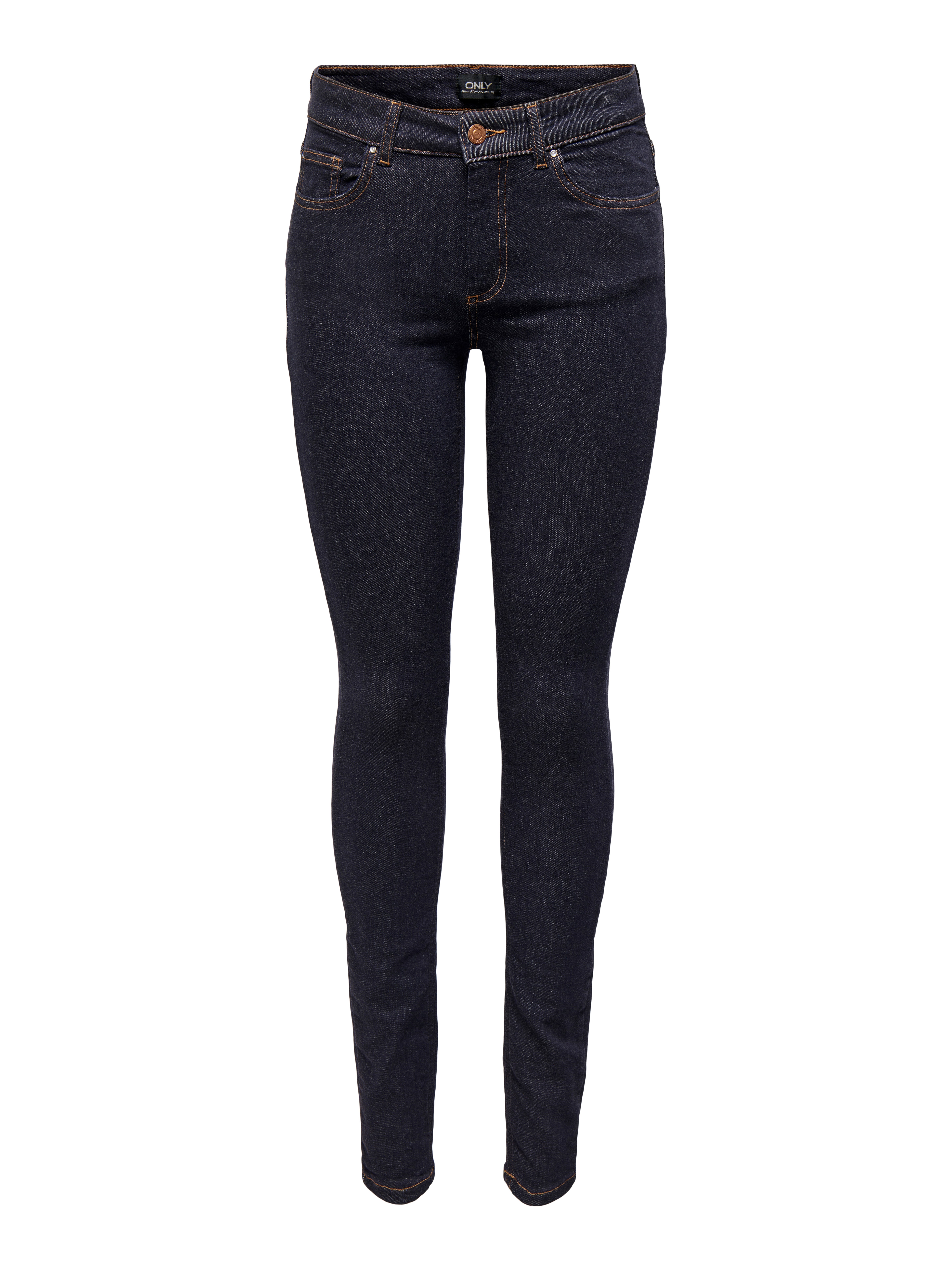 ONLBLUSH Mittlere Taille Skinny Fit Jeans | Dunkelblau | ONLY®