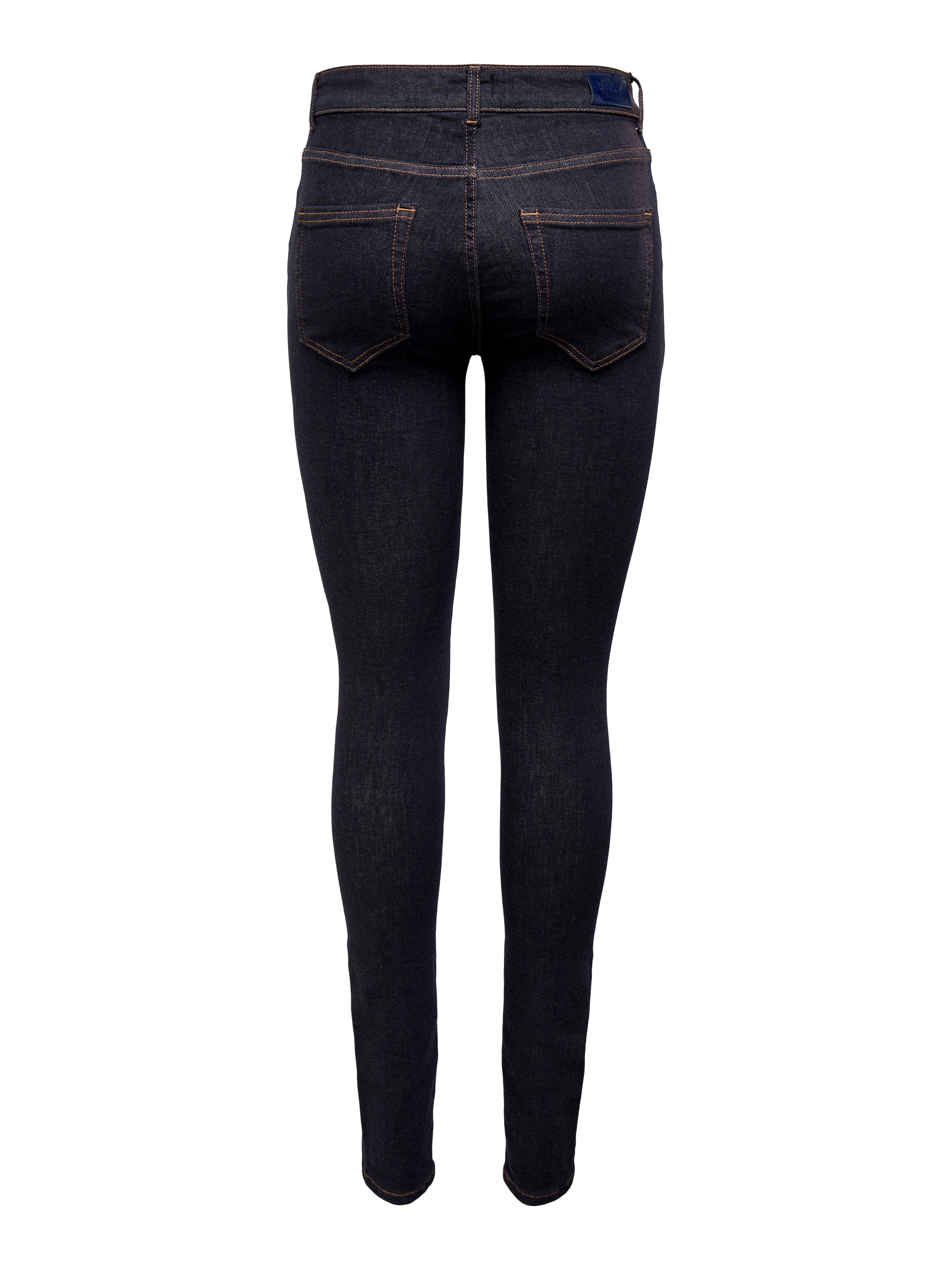 ONLBLUSH Mittlere Taille Skinny Fit Jeans | Dunkelblau | ONLY®