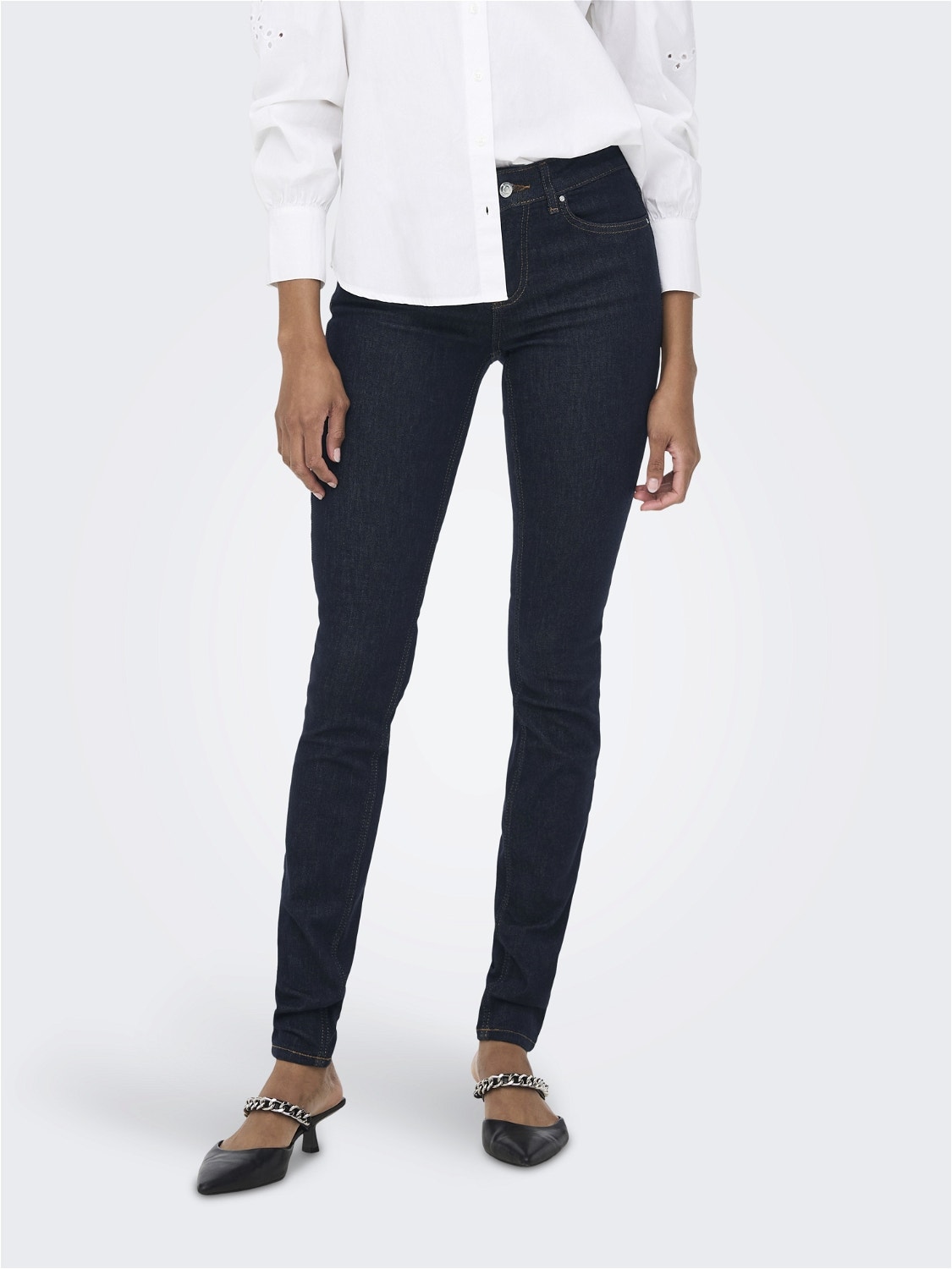 ONLY ONLBLUSH MID STAYBLUE  NOOS Jeans skinny fit -Dark Blue Denim - 15260760