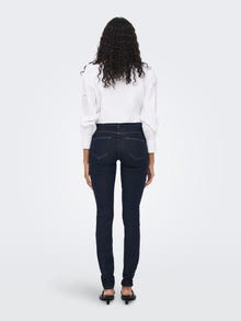 ONLY ONLBLUSH Taille moyenne Skinny Fit Jeans -Dark Blue Denim - 15260760