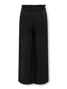 ONLY Pantalones Corte wide leg -Black - 15260828
